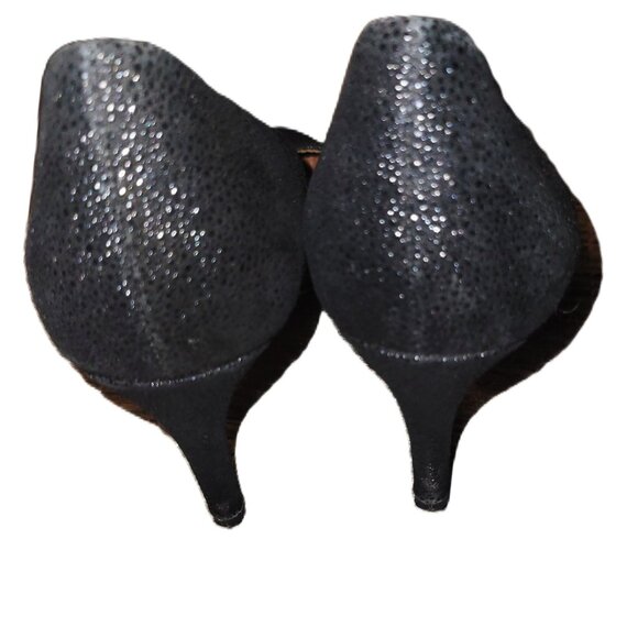 Rebecca Minkoff Black/Silver Textured D'Orsay Heels - 8.5 - Picture 3 of 4